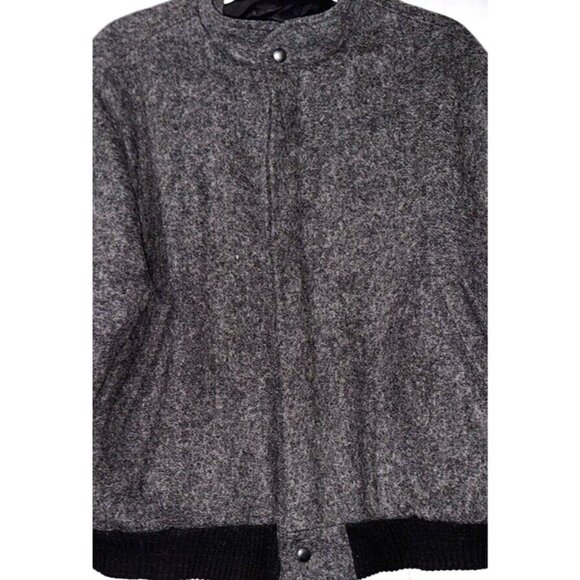 VTG Original Varsity By Catalina Mens Sz 40 M  Wool Gray Bomber Jacket Coat USA - Picture 2 of 13